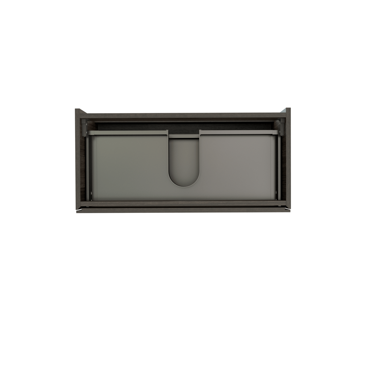 Storke Edge zwevende wastafelonderkast 80 x 40 cm donkere eik 2 lades