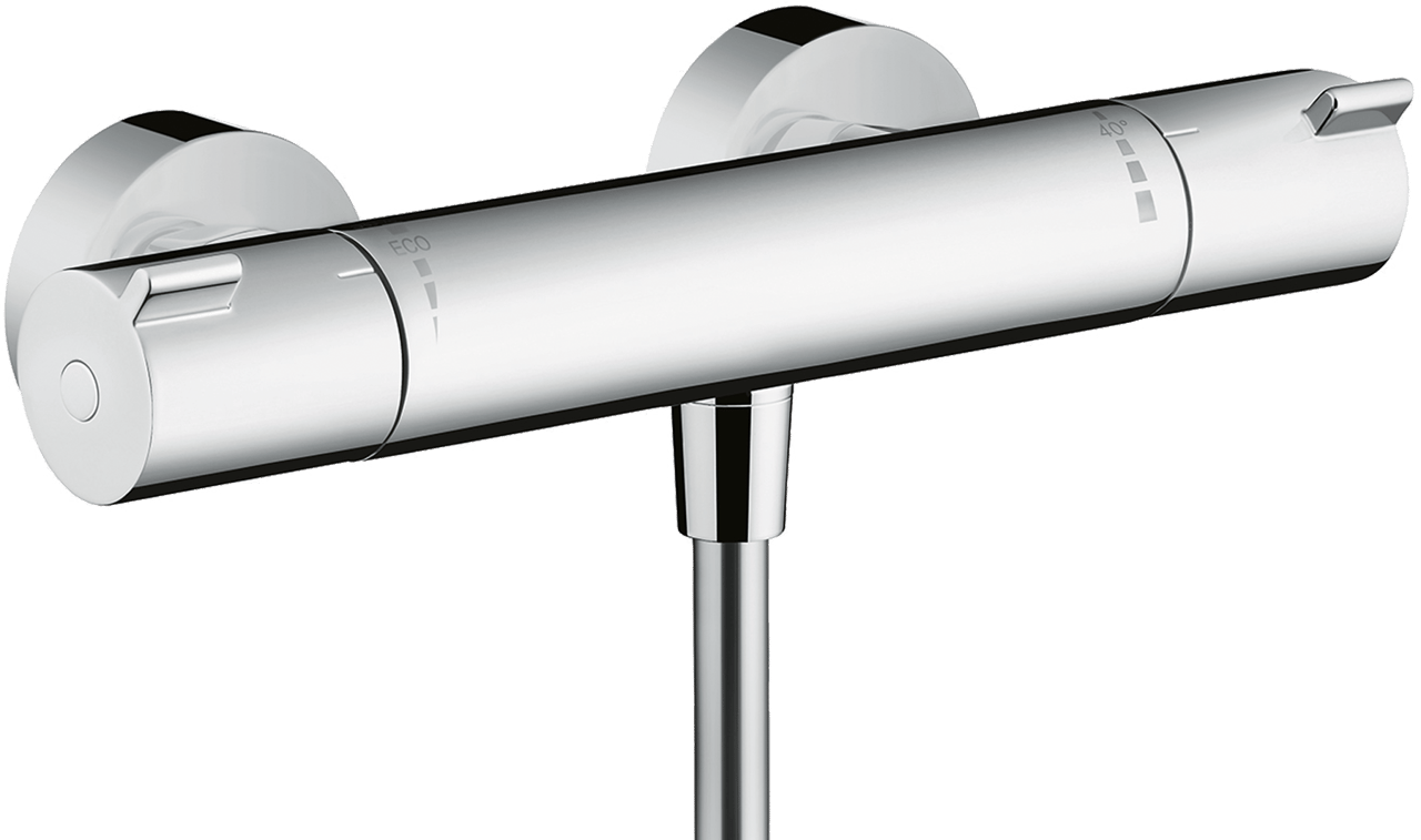 Hansgrohe Ecostat 1001 CL Thermostat-Duscharmatur: Chrom Glänzend