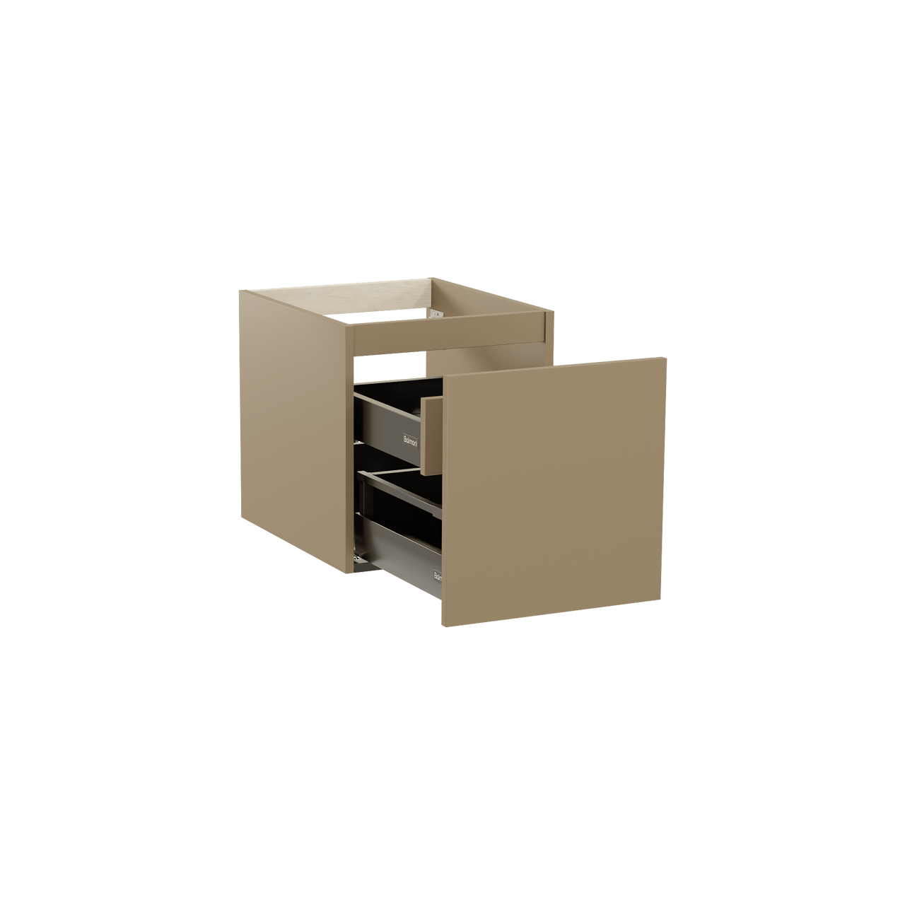 Balmani Sfera by Lucida meuble sous-lavabo suspendu 45 x 55 cm Dune 2 tiroirs