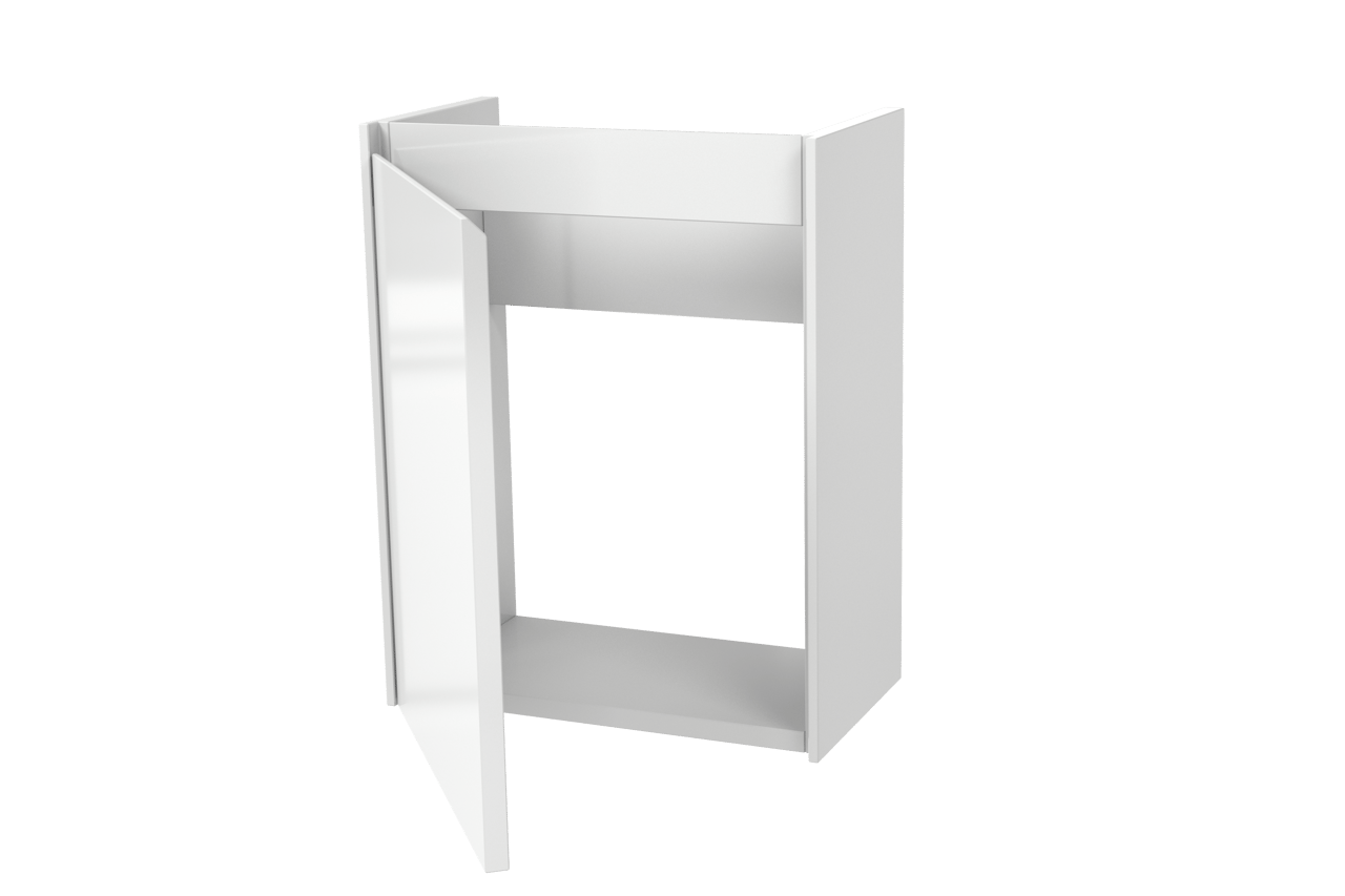 Storke Edge zwevende fonteinkast 40 x 22 cm hoogglans wit