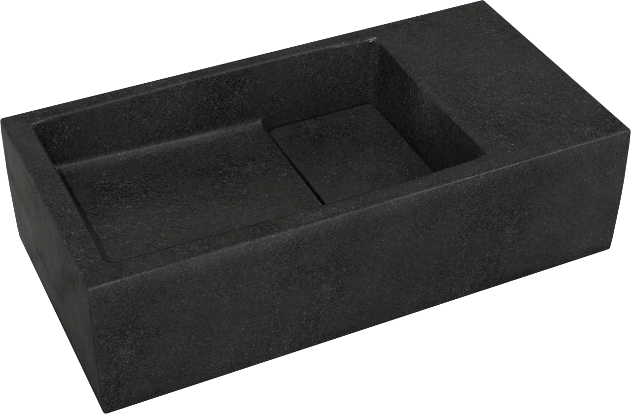 Balmani Mood lave-mains 36 x 18 cm granite aiguisé