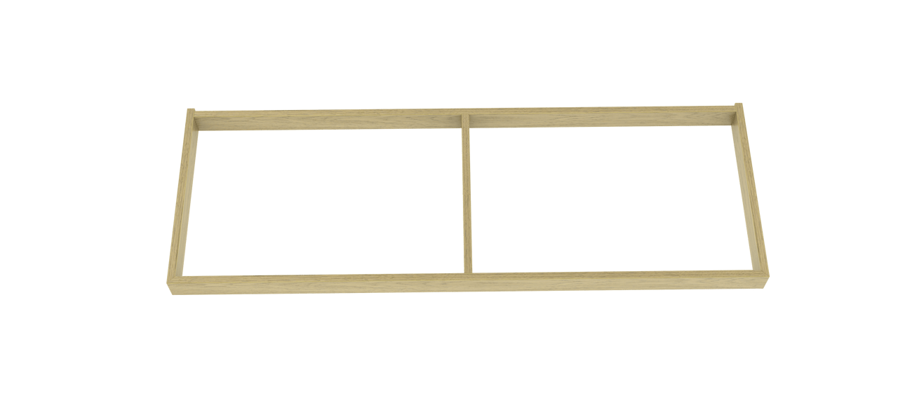Balmani Lucida sokkel voor wastafelonderkast verweerd eiken 135 x 55 cm