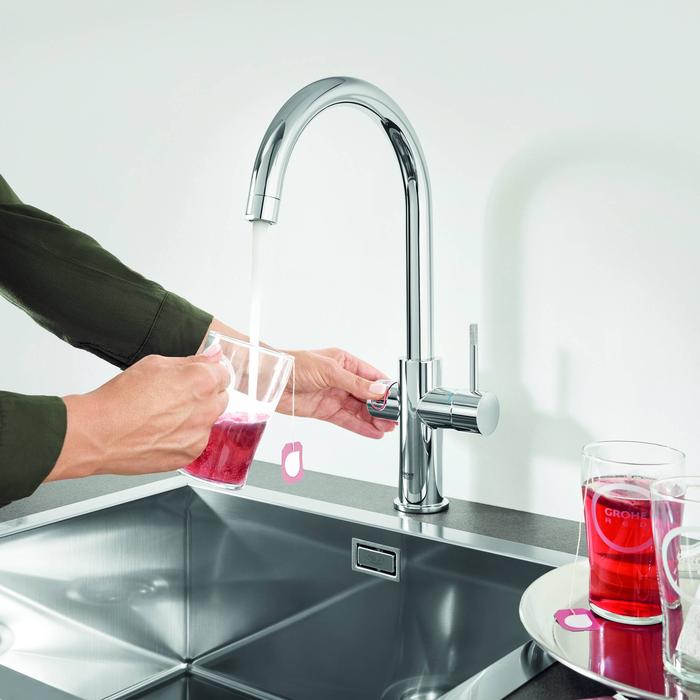Grohe Red Duo keukenkraan glanzend chroom