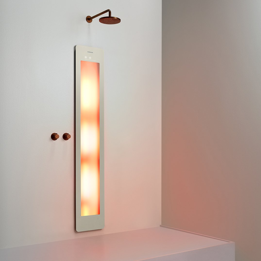 Sunshower One L Infrarot Unterputz sand white