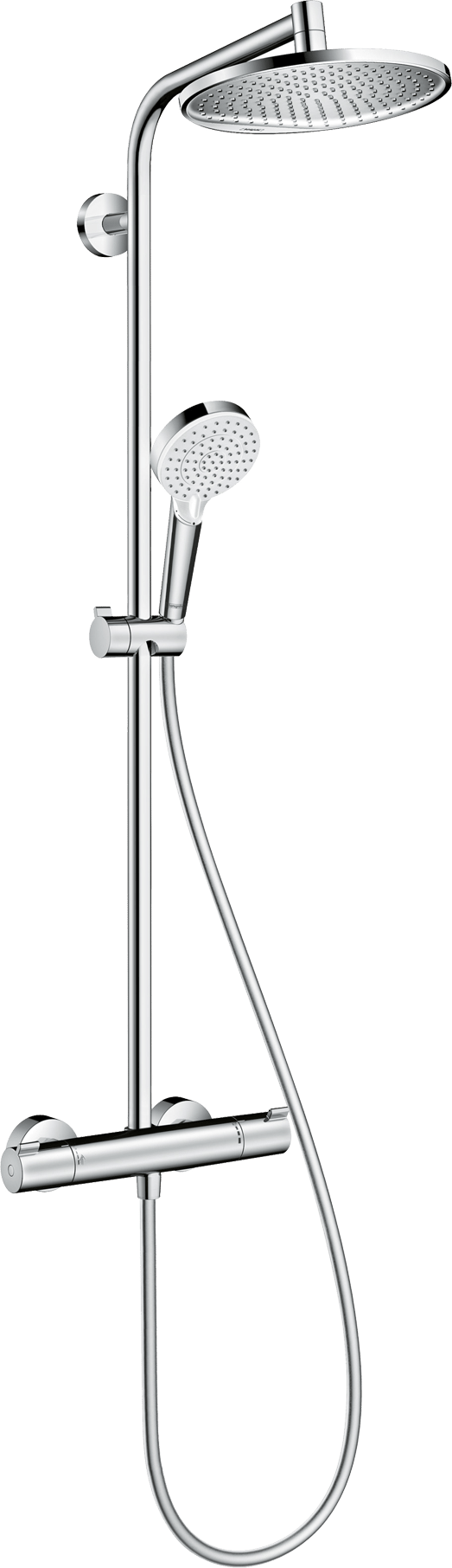 Hansgrohe Crometta S240 Duschsystem: Chrom Glänzend