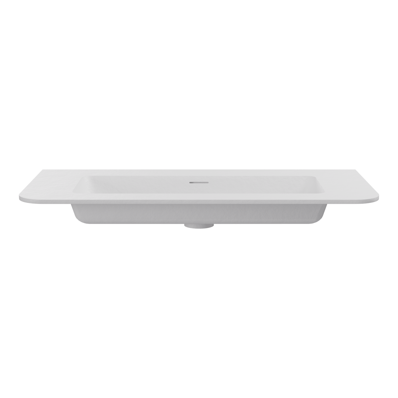 Storke Mata Soft plan simple solid surface blanc mat 100 x 46 cm