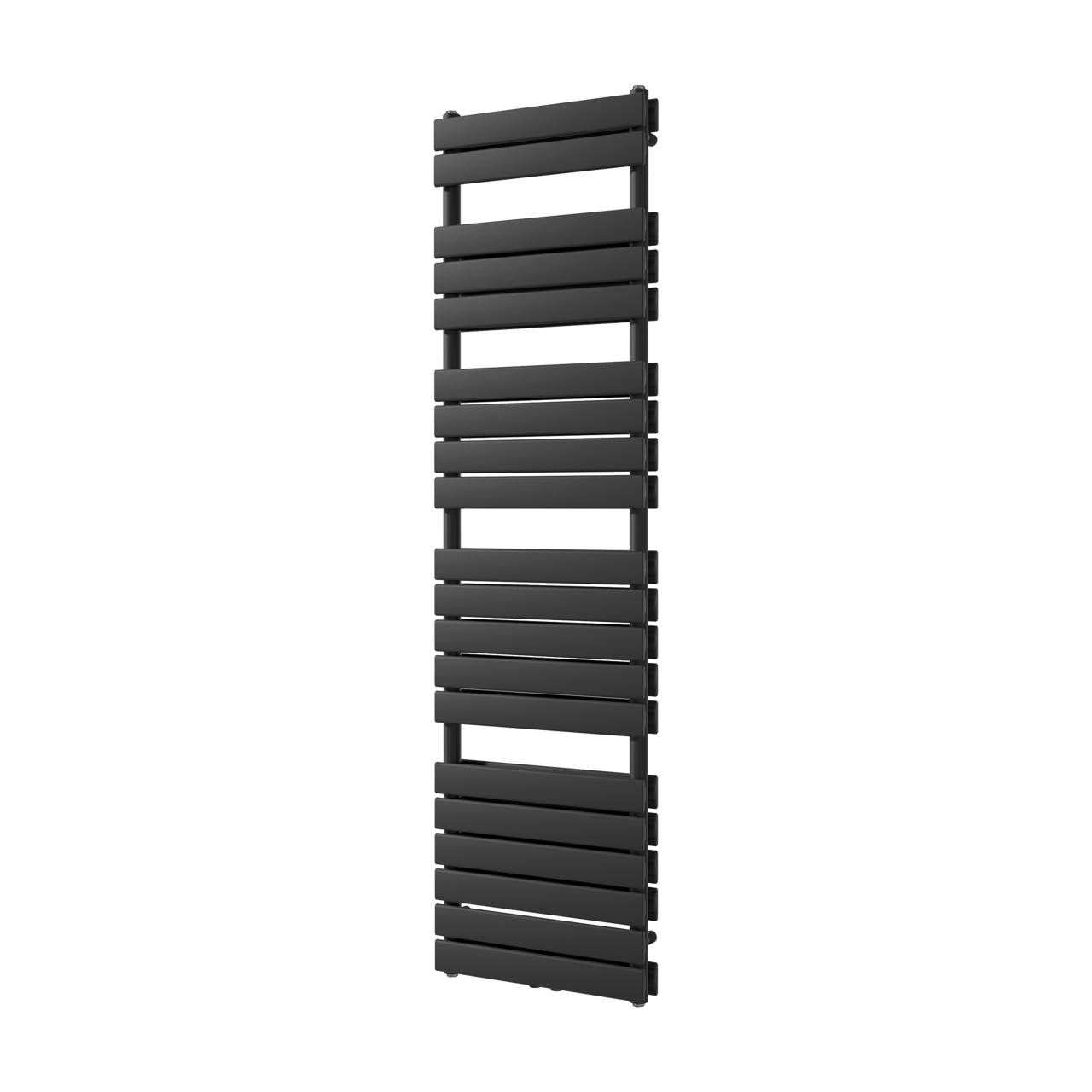 Vipera Vulcan sèche-serviettes double 50 x 183,5 cm chauffage central noir mat raccordements latéral et central possibles 1.608W