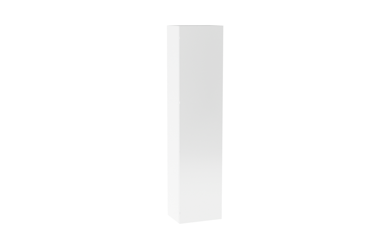 Storke Edge colonne salle de bains suspenduee avec miroir Blanc Brillant 40 x 30 x 170 cm