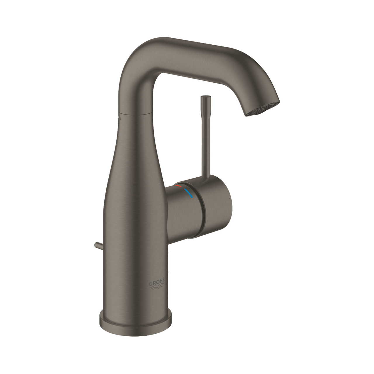 Grohe Essence M-size wastafelkraan Brushed Hard Graphite
