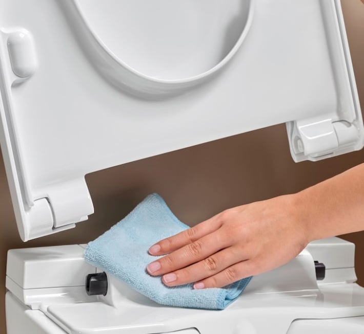 Geberit Aquaclean Alba Dusch-WC: Weiß Glänzend, spülrandlos