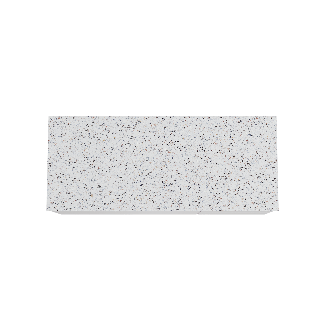 Balmani Mitra meuble salle de bains suspendu 135 x 55 cm blanc mat avec Stretto tablette simple ou double en blanc/noir mat terrazzo