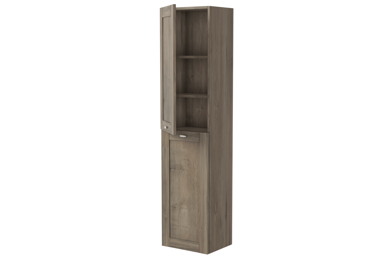 Linie Classo colonne salle de bains suspendue chêne gris 40 x 30 x 170 cm