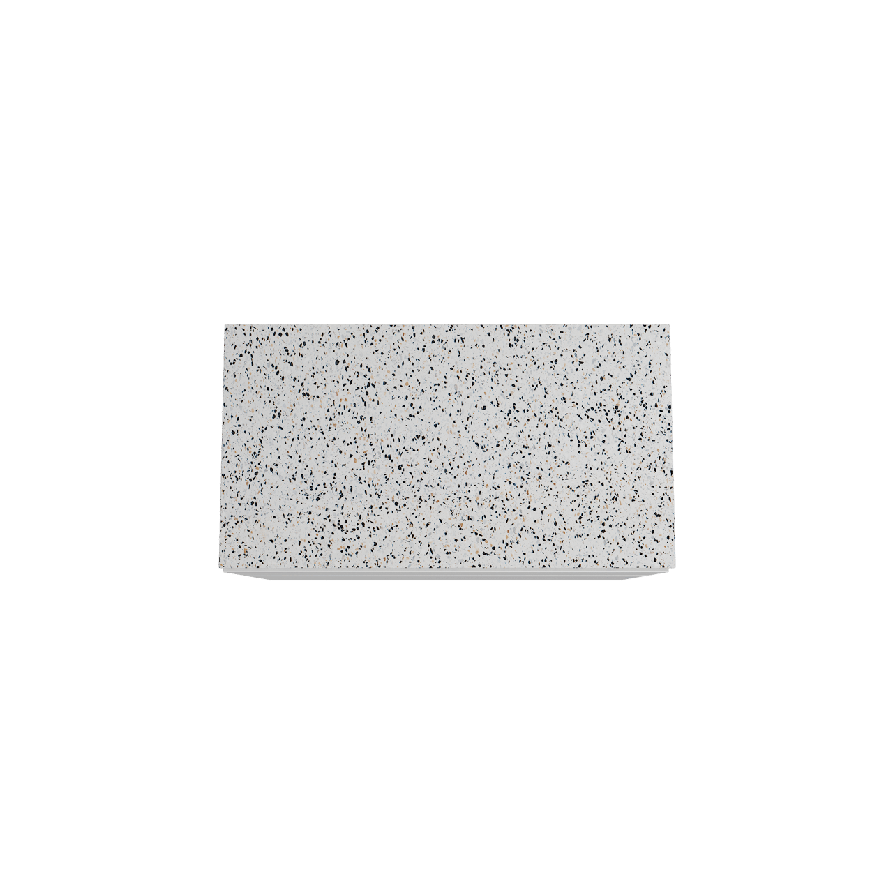 Storke Edge staand badmeubel 95 x 52 cm hoogglans wit met Tavola enkel wastafelblad in mat wit/zwart terrazzo