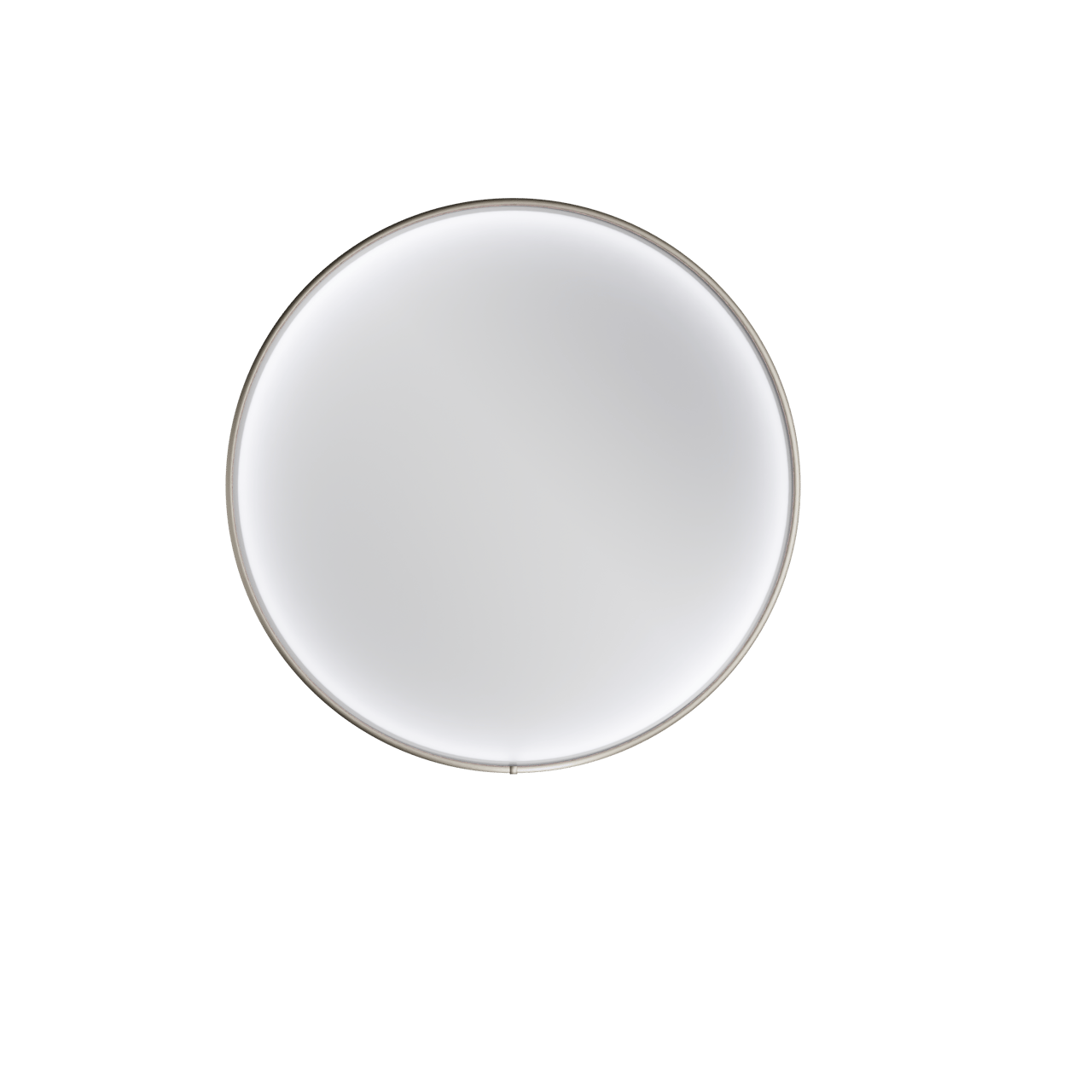 Balmani Secret miroir rond Brushed Gunmetal lumineux et anti-buée Ø 70 cm