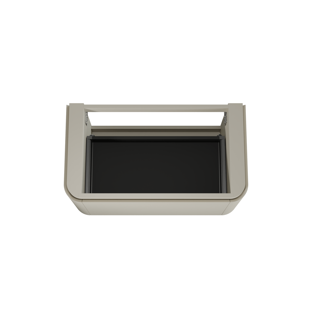Balmani Moon meuble sous-lavabo suspendu 100 x 55 cm soie grise 2 tiroirs