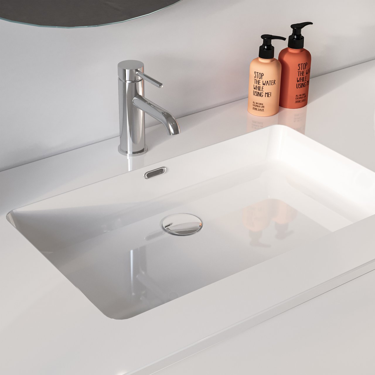 Blaufoss Round robinet de lavabo chrome brillant