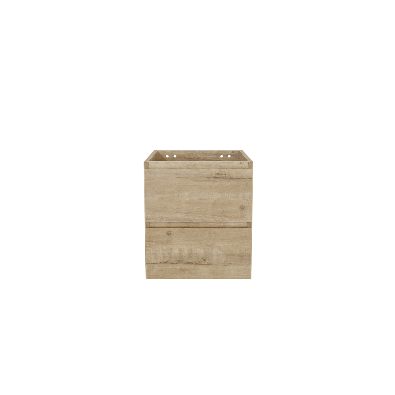 Balmani Mitra meuble sous-lavabo suspendu 45 x 55 cm chêne brut 2 tiroirs
