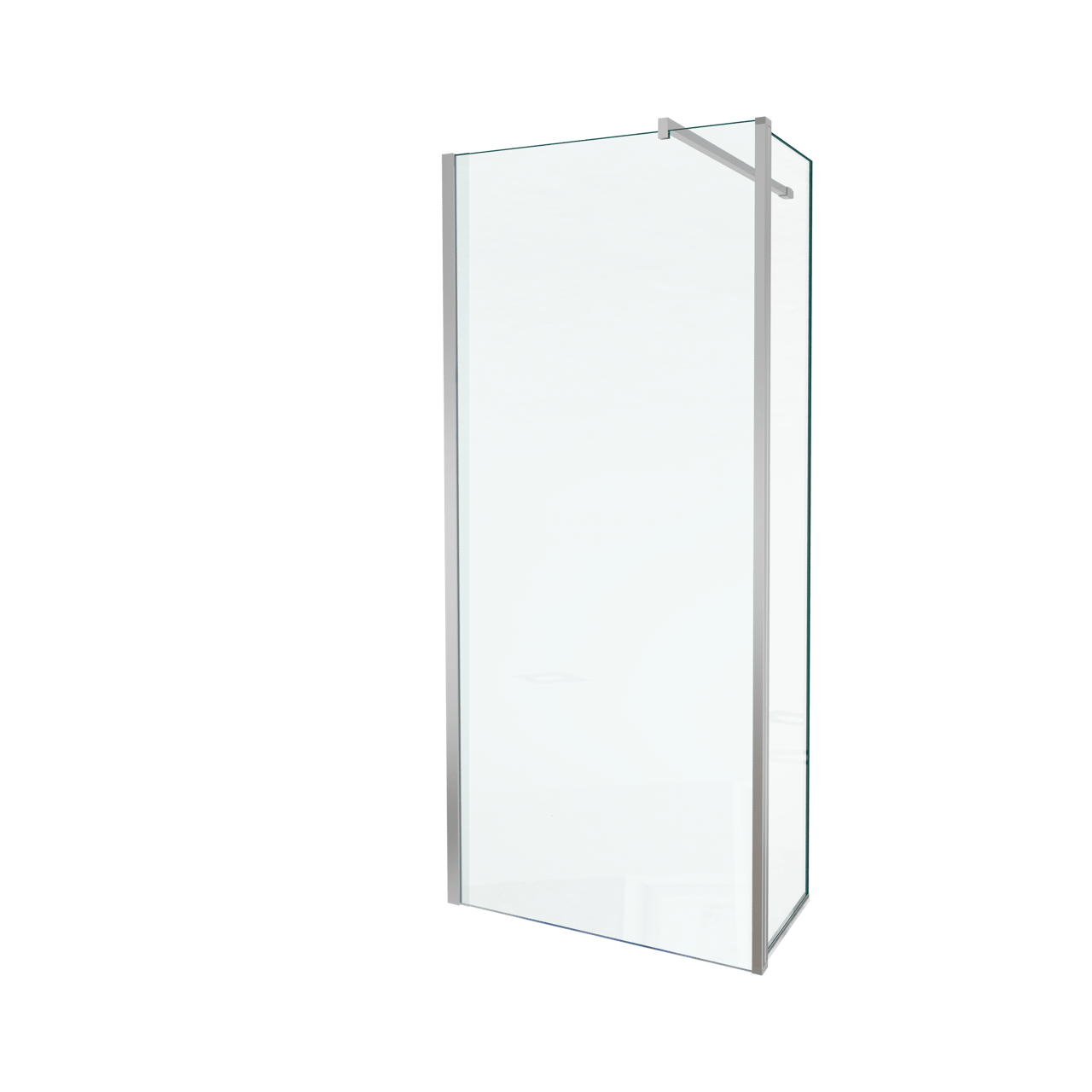 Balmani Move Walk-In-Dusche mit beweglicher Seitenwand 90 x 200 cm Klarglas glänzend, chrom Profil