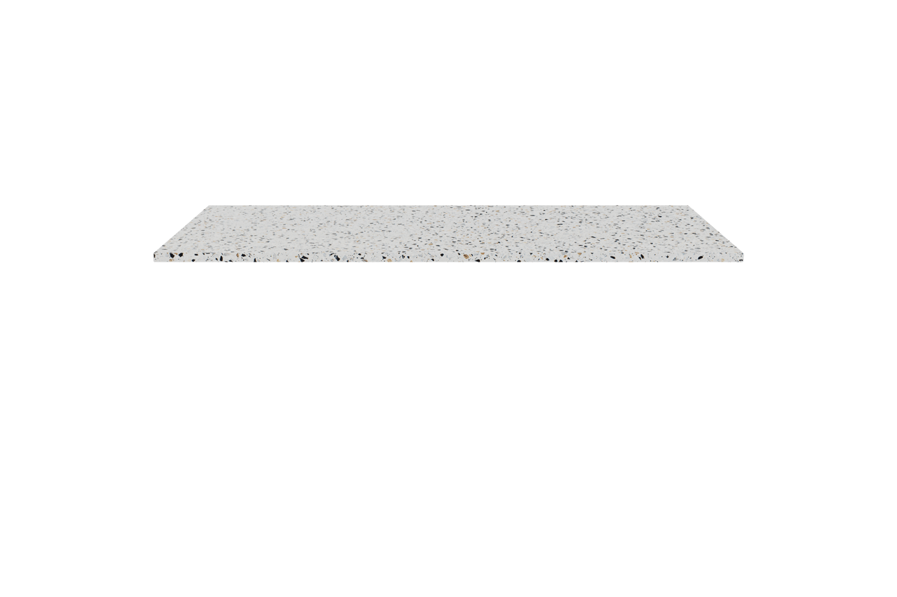 Balmani Stretto enkel of dubbel tablet Bianco Nero terrazzo 120 x 55 cm