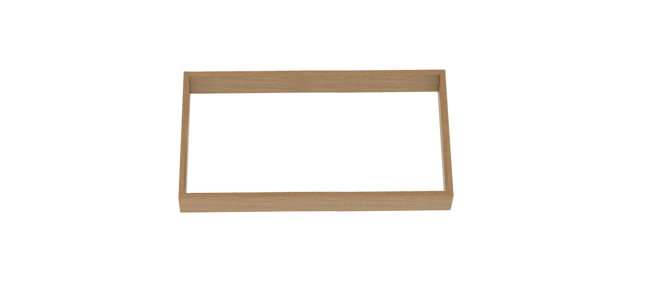 Balmani Legno Sockel für Hochschrank, Eiche verwittert, 90 x 35 cm
