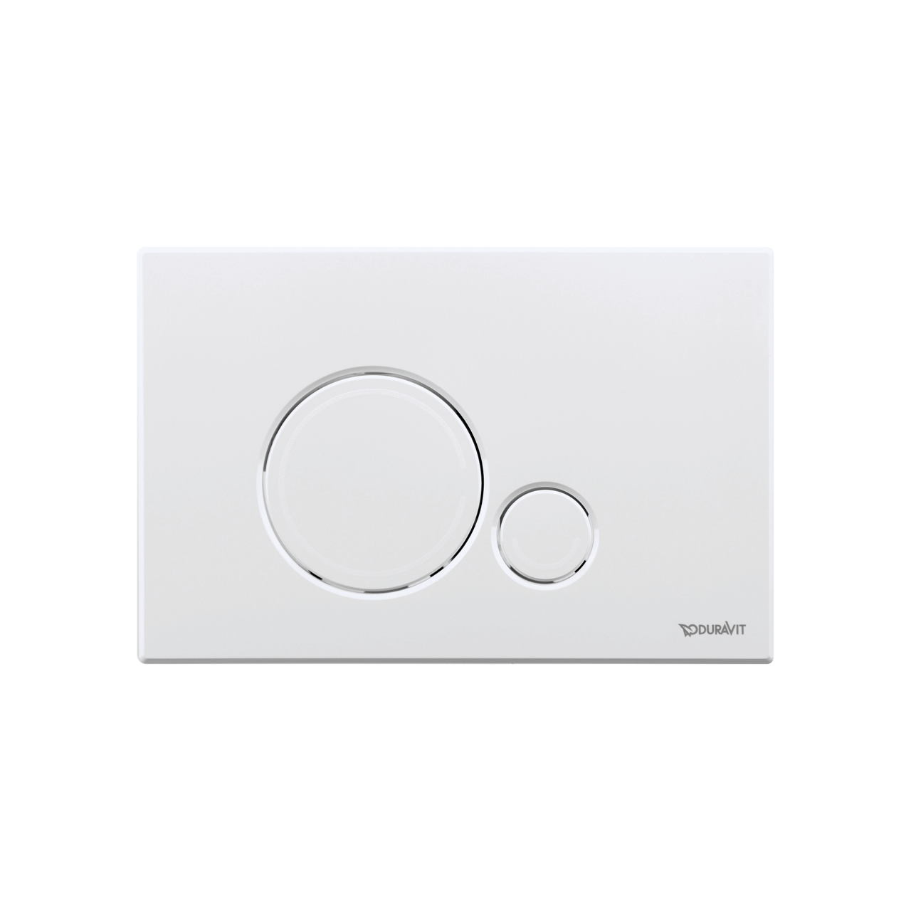 Duravit Beta 120 Betätigungsplatte, rund, Weiß glänzend für DuraSystem Einbauspülkasten