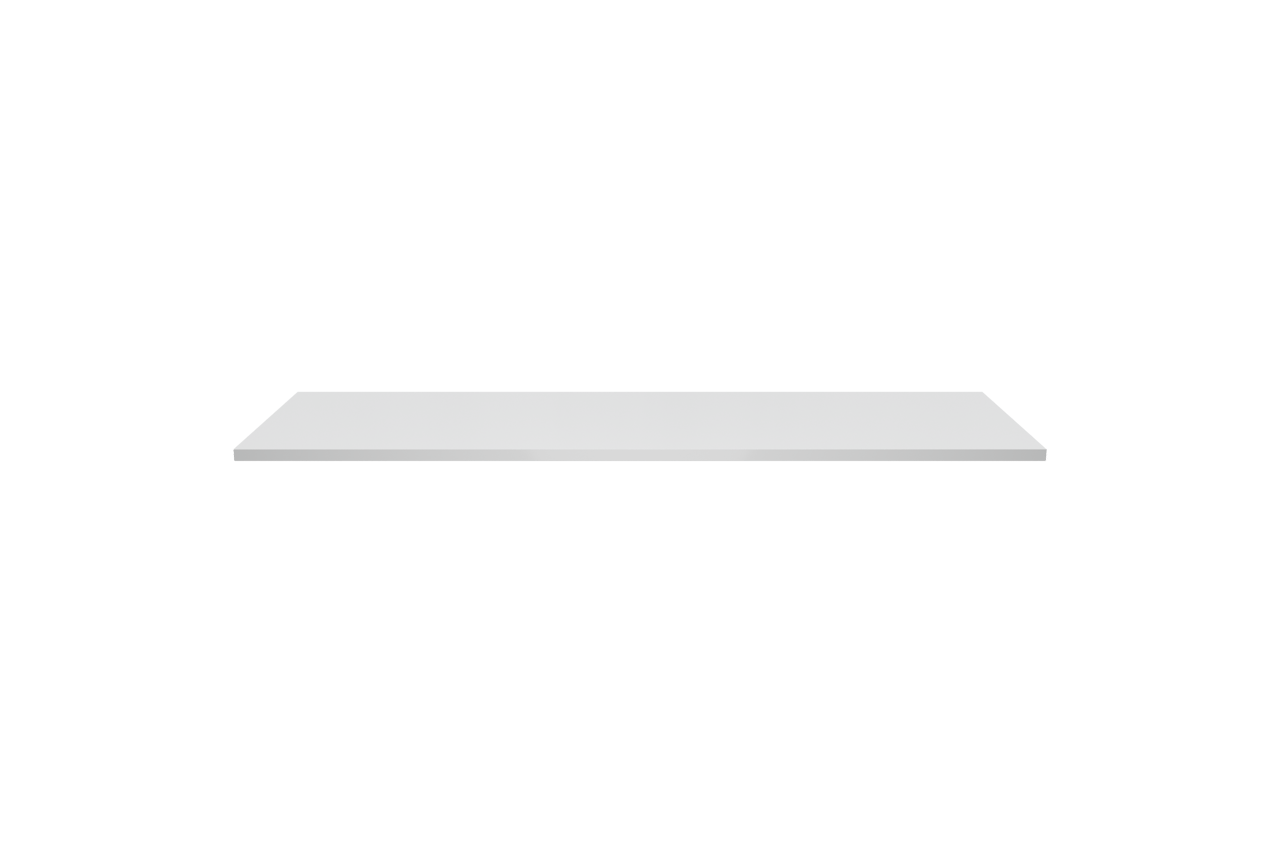 Linie Lado tablette simple ou double marbre composite Blanc Brillant 120 x 46 cm