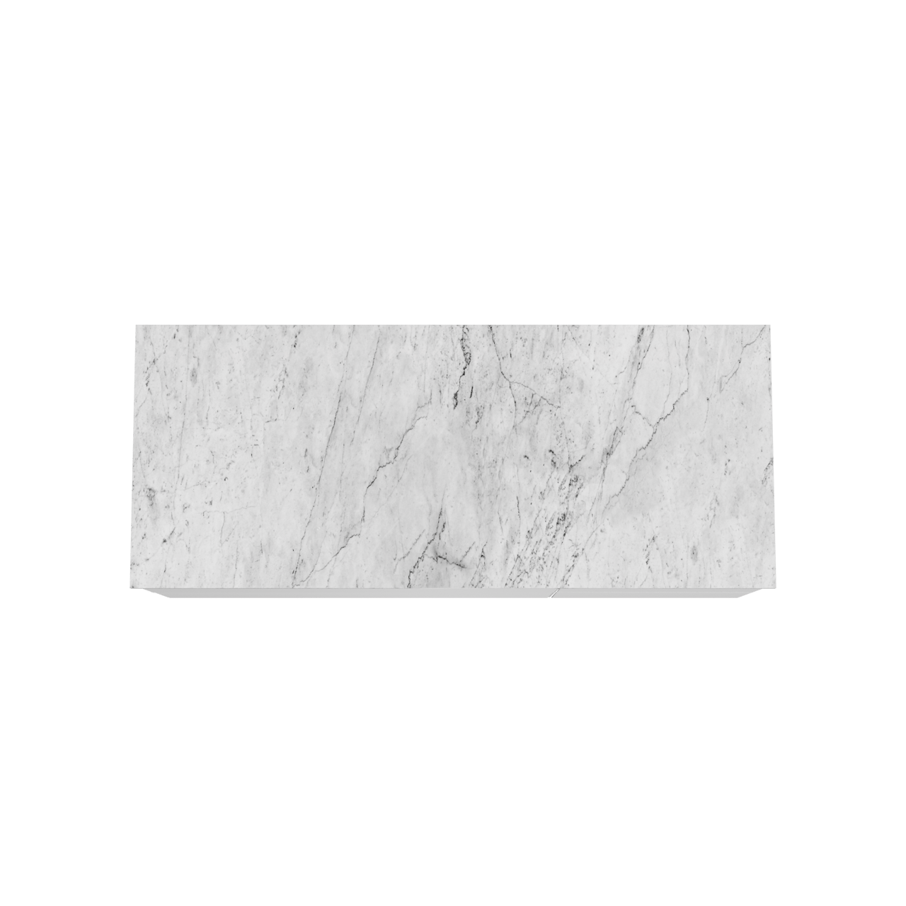 Balmani Mitra meuble salle de bains suspendu 135 x 55 cm blanc mat avec Stretto tablette simple ou double en marbre carrara