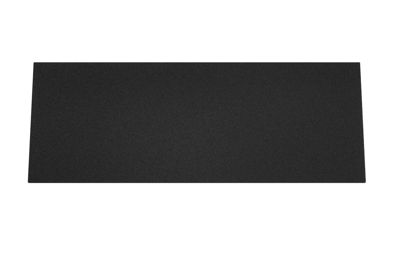 Storke Panton Einzel- oder Doppelwaschtischplatte, mattschwarze pulverbeschichtete mdf, 140 x 52 cm