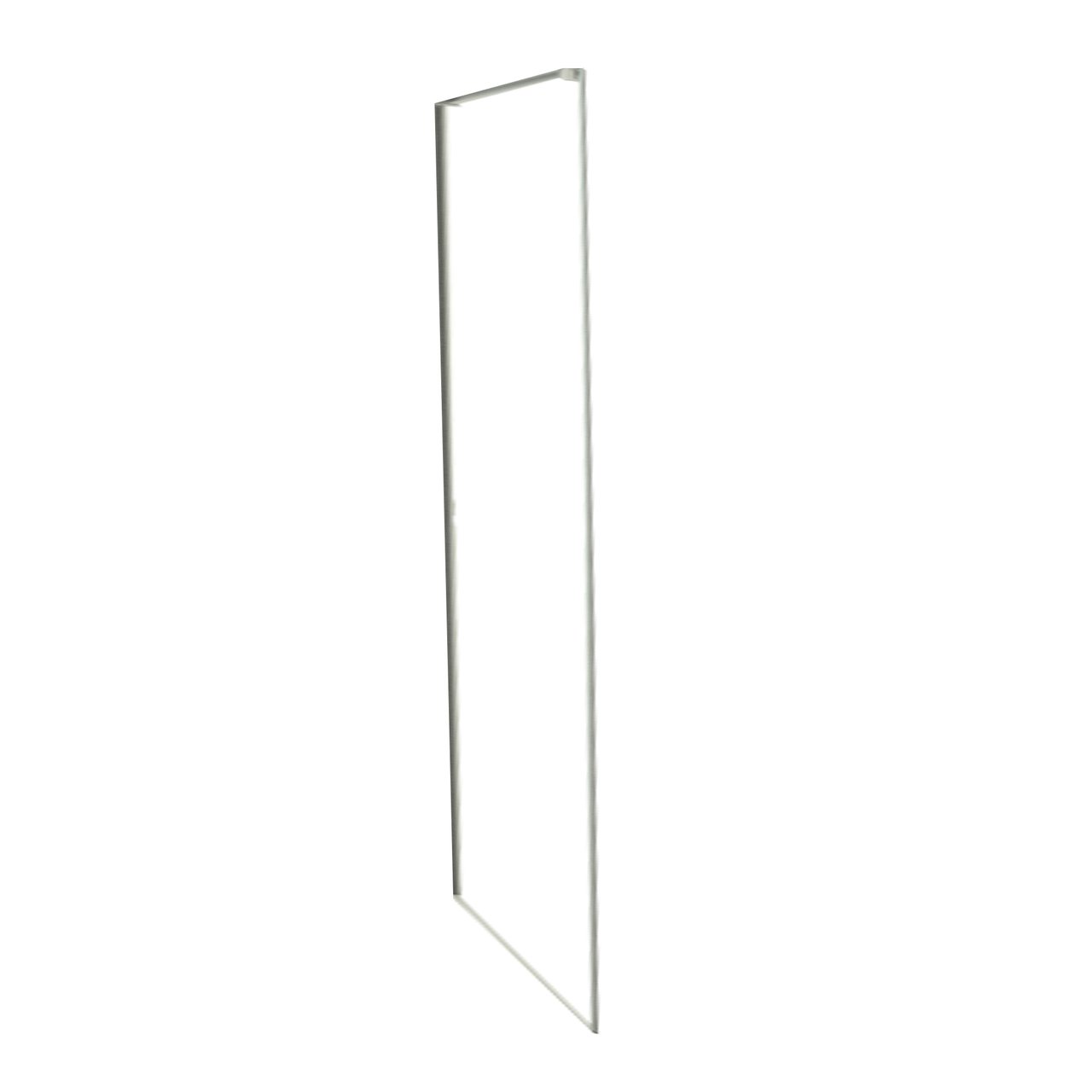 Luca Varess Stilus paroi de douche avec porte pivotante droite et 2 parois latéraux fixes 120 x 90 cm verre transparent profil chrome brillant - panneau latéral