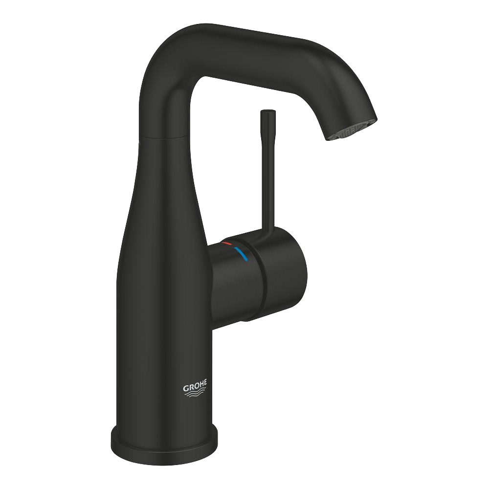 Grohe Essence M-Size Waschbecken Armatur: Schwarz matt