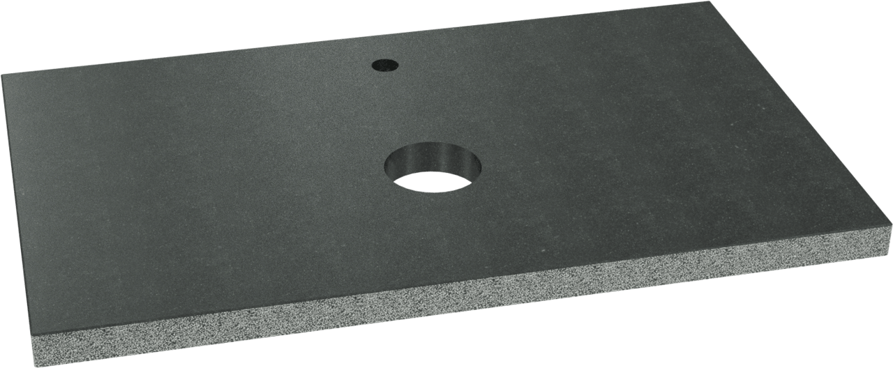 Balmani Rock tablette simple granite aiguisé 90 x 55 cm