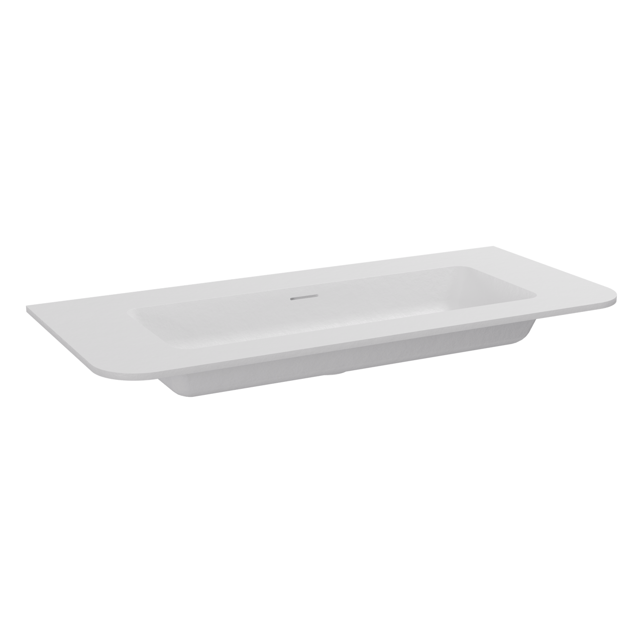 Storke Mata Soft plan simple solid surface blanc mat 100 x 46 cm