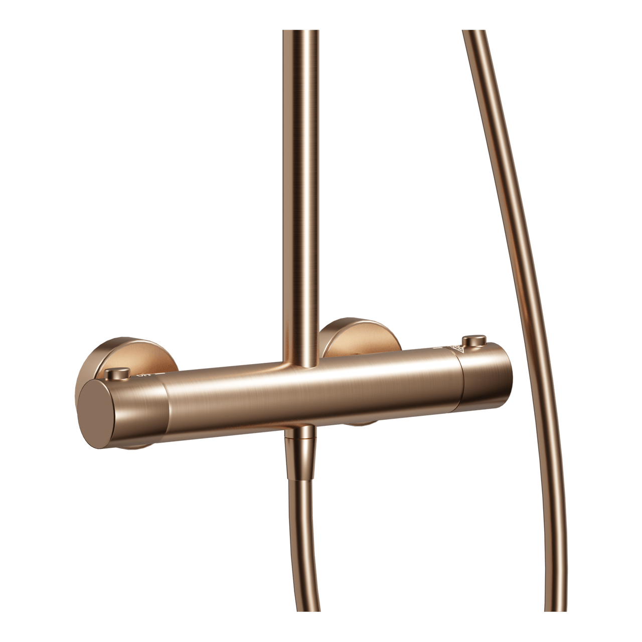 Linie Neptunus set de douche de pluie robinet thermostatique Brushed Rosegold
