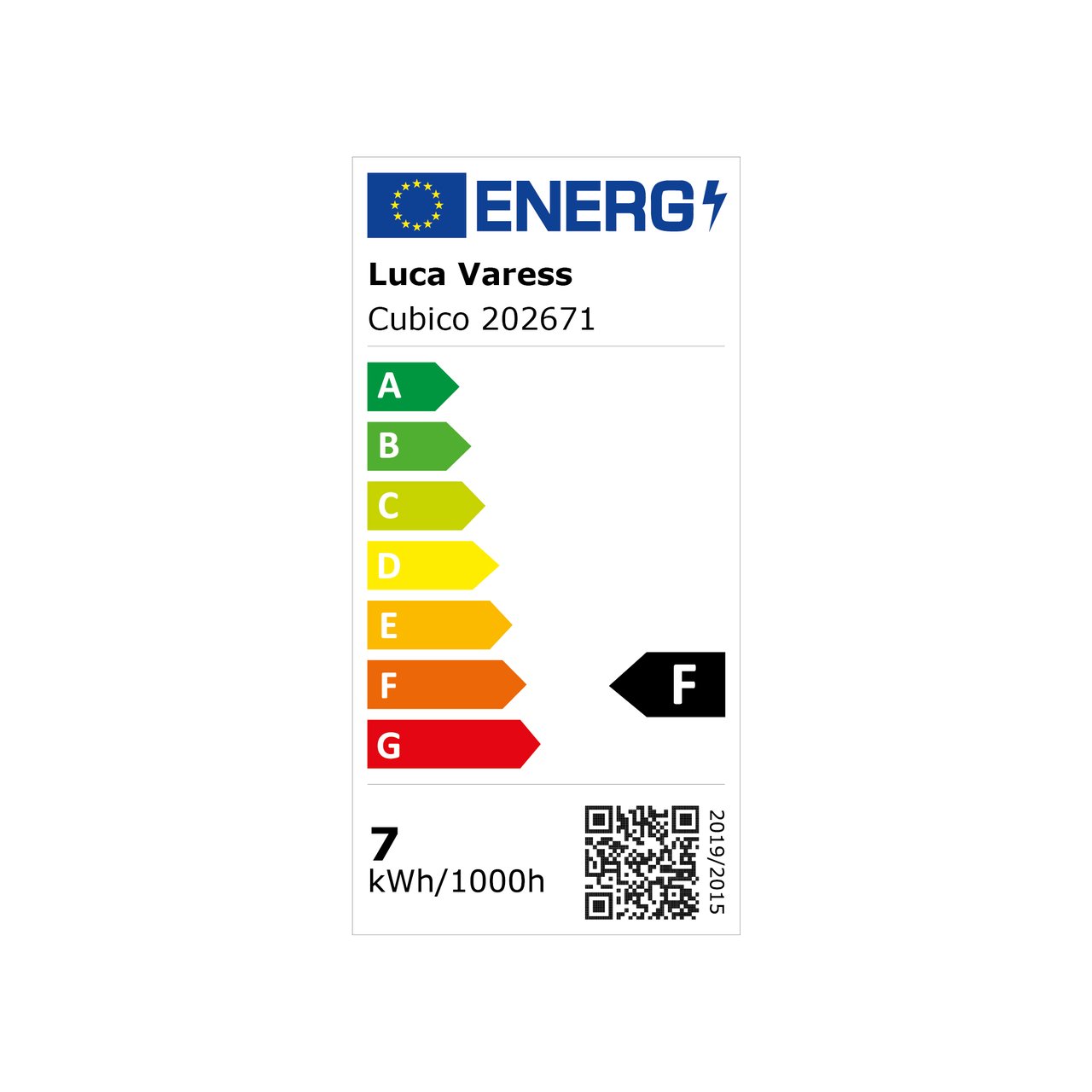 Luca Varess Cubico LED Beleuchtung 50 cm chrom, 4000K