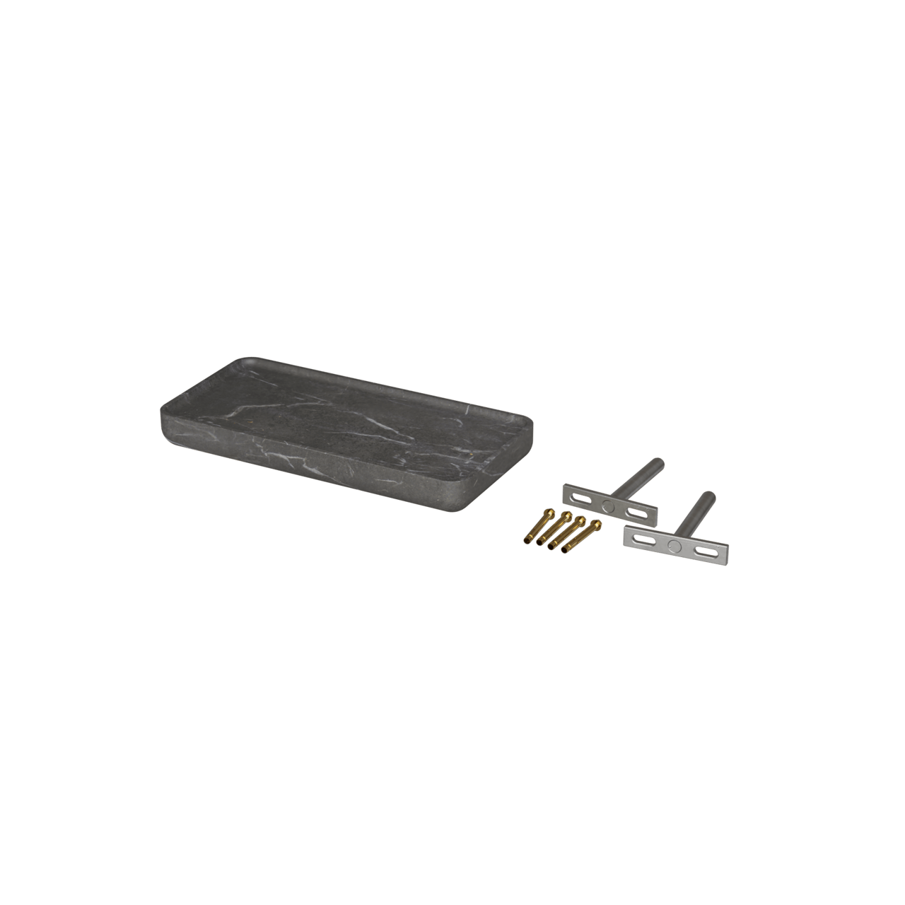 Balmani Tray étagère murale Marbre Pietra Grey 25 x 12 cm