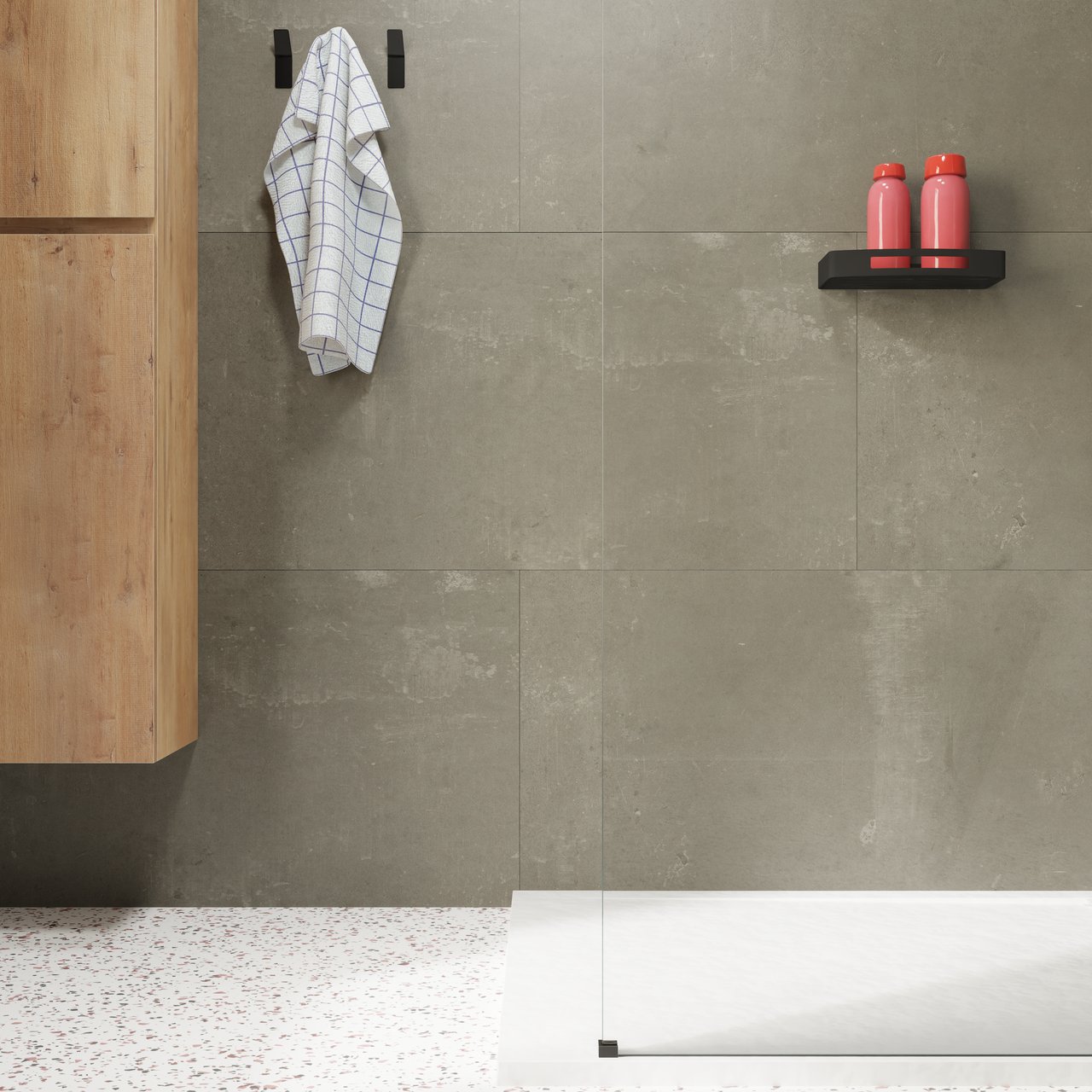 Florris Stockholm SPC-Wandpaneele, 4 Stück, 120 x 60 cm, Pemba Warm Grey