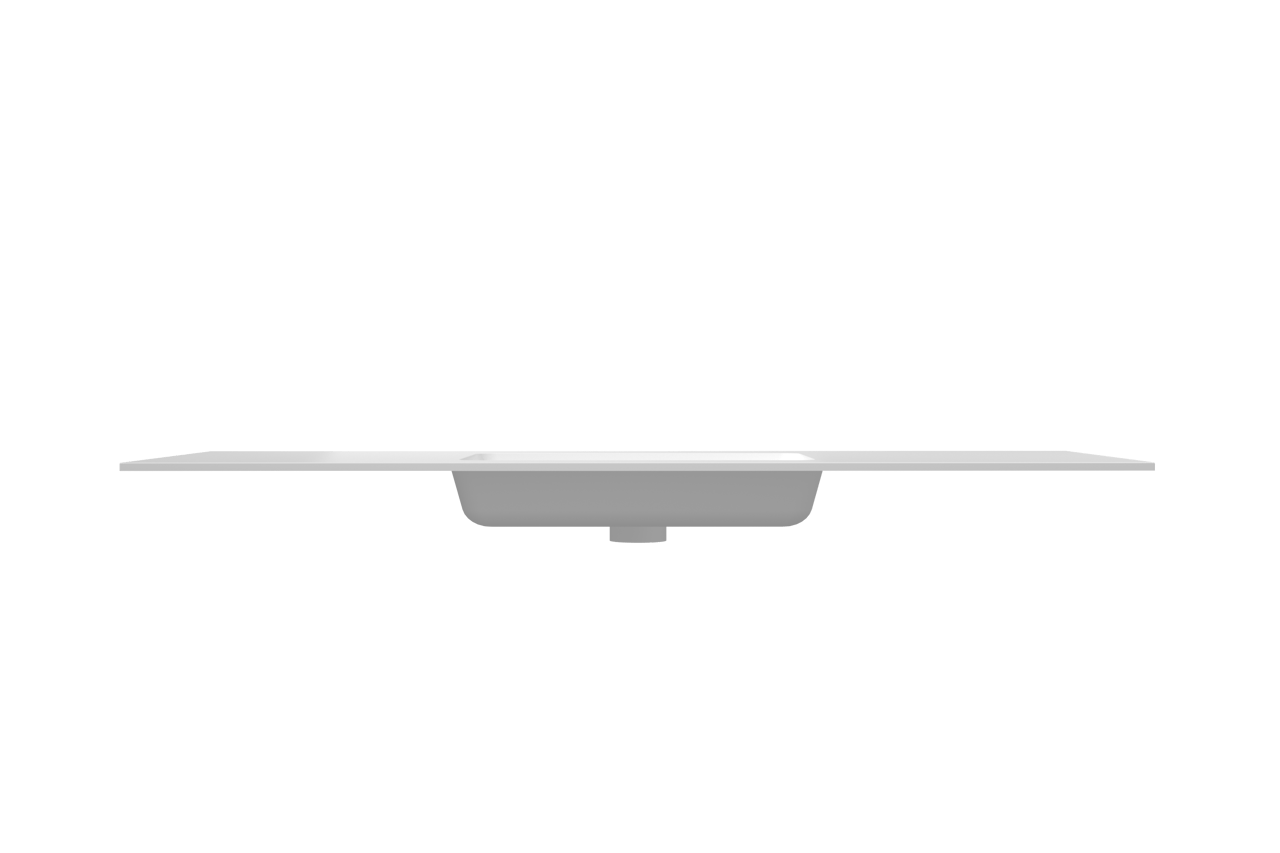 Storke Mata Einzelwaschtisch, Solid Surface matt, 145 x 52 cm