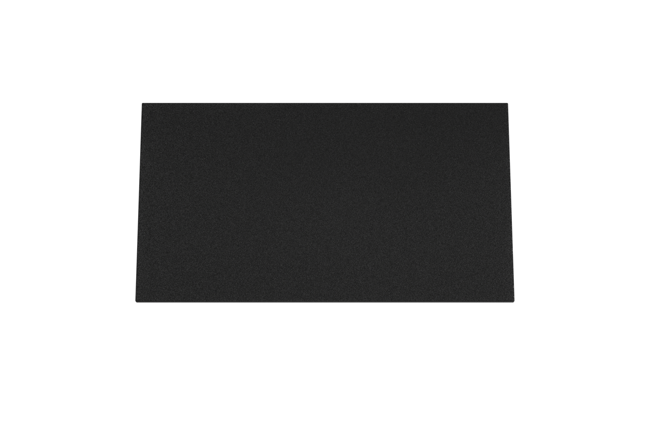 Storke Panton Einzelwaschtischplatte, mattschwarze pulverbeschichtete mdf, 95 x 52 cm