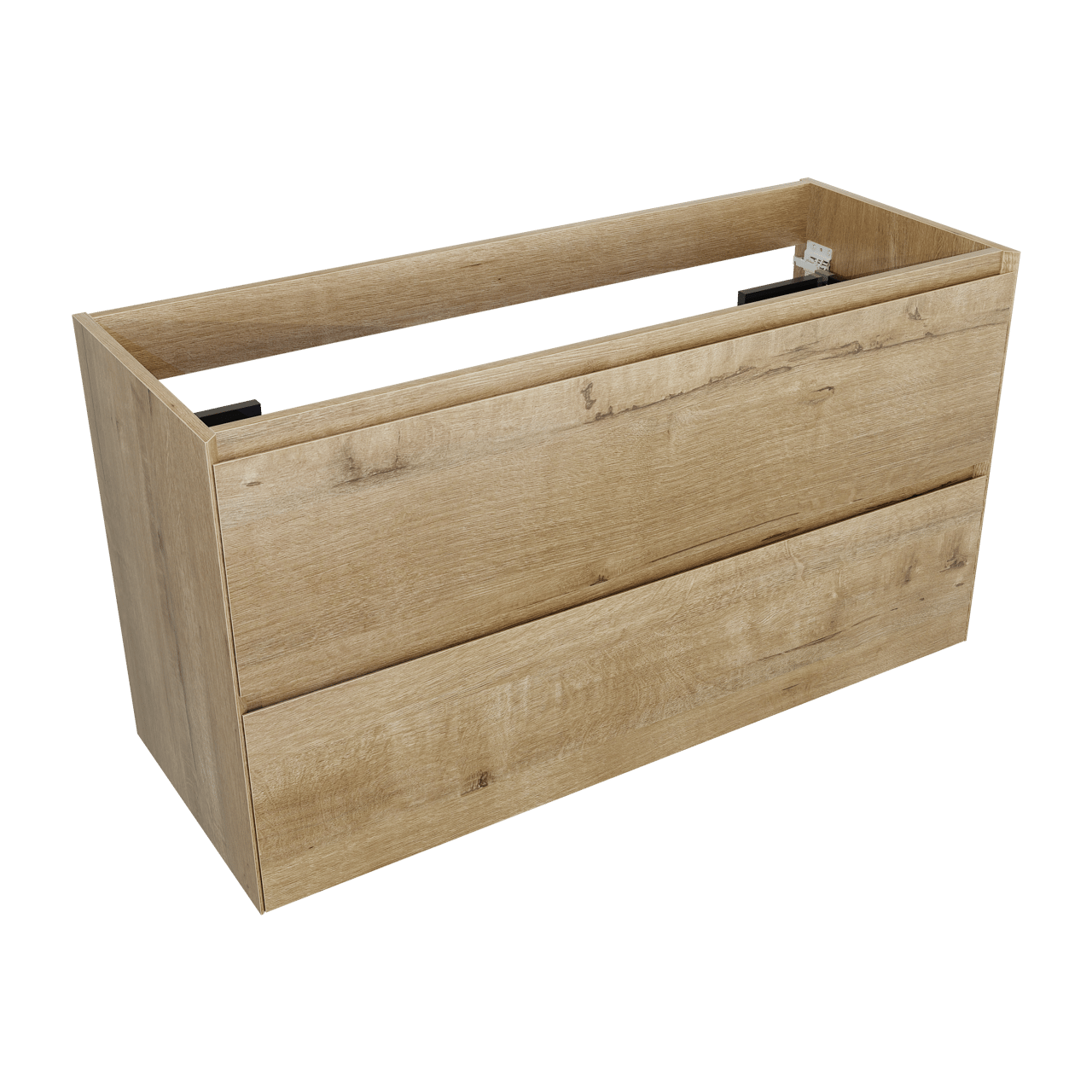 Balmani Mitra Compact meuble sous-lavabo suspendu 120 x 46 cm chêne brut 2 tiroirs