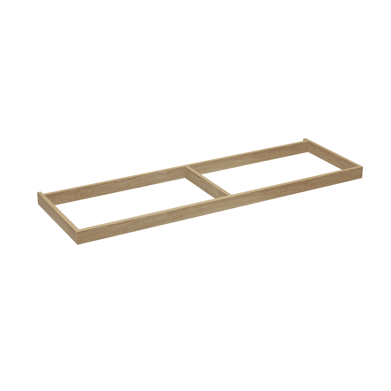 Balmani Lucida socle pour meuble sous-vasque chêne brut 150 x 55 cm