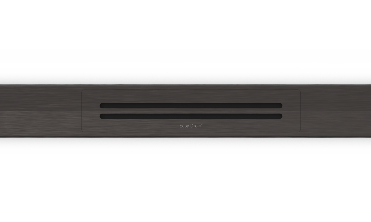 Easy Drain R-Line Clean Color douchegoot 80cm Brushed Black