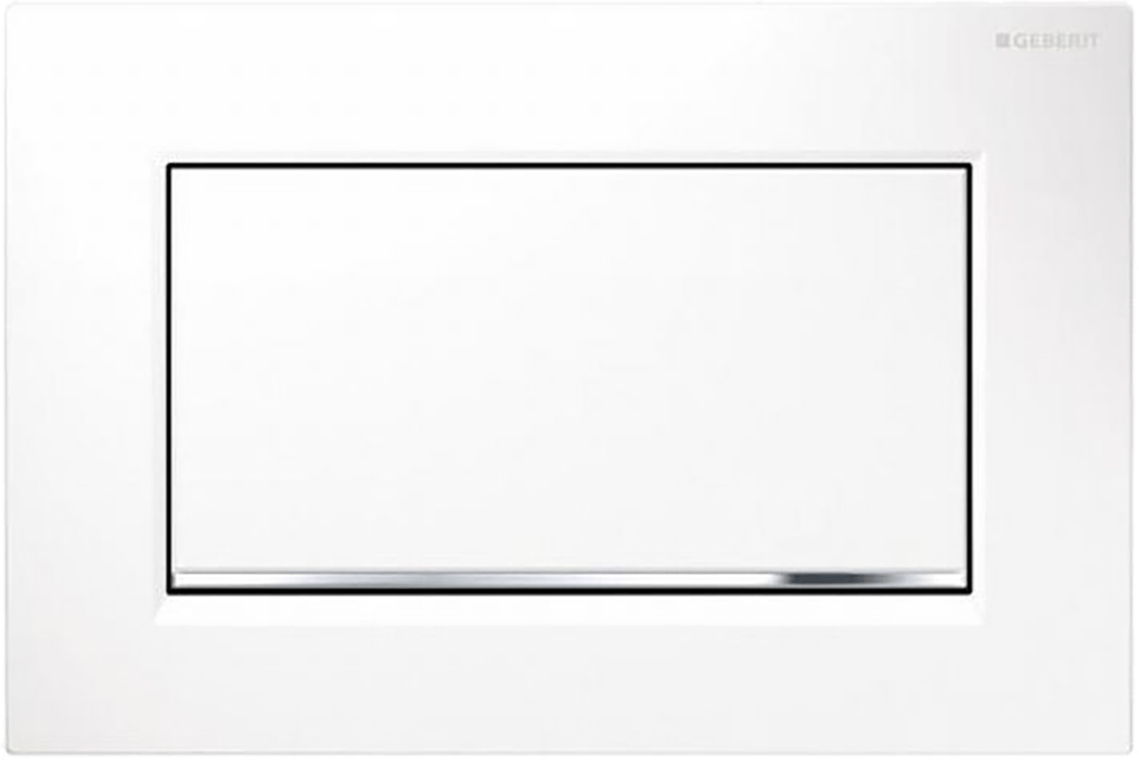 Sigma10 plaque de commande simple Blanc Brillant pour UP320 ou UP720 bâti-support