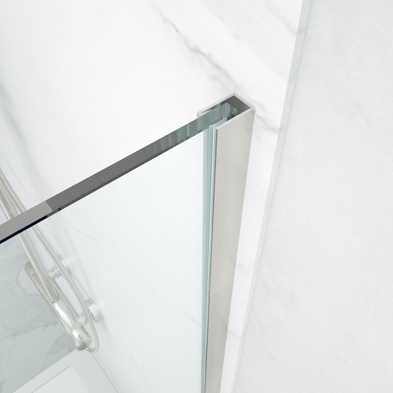 Balmani Modular Eckprofil, 200 cm, gebürsteter Edelstahl