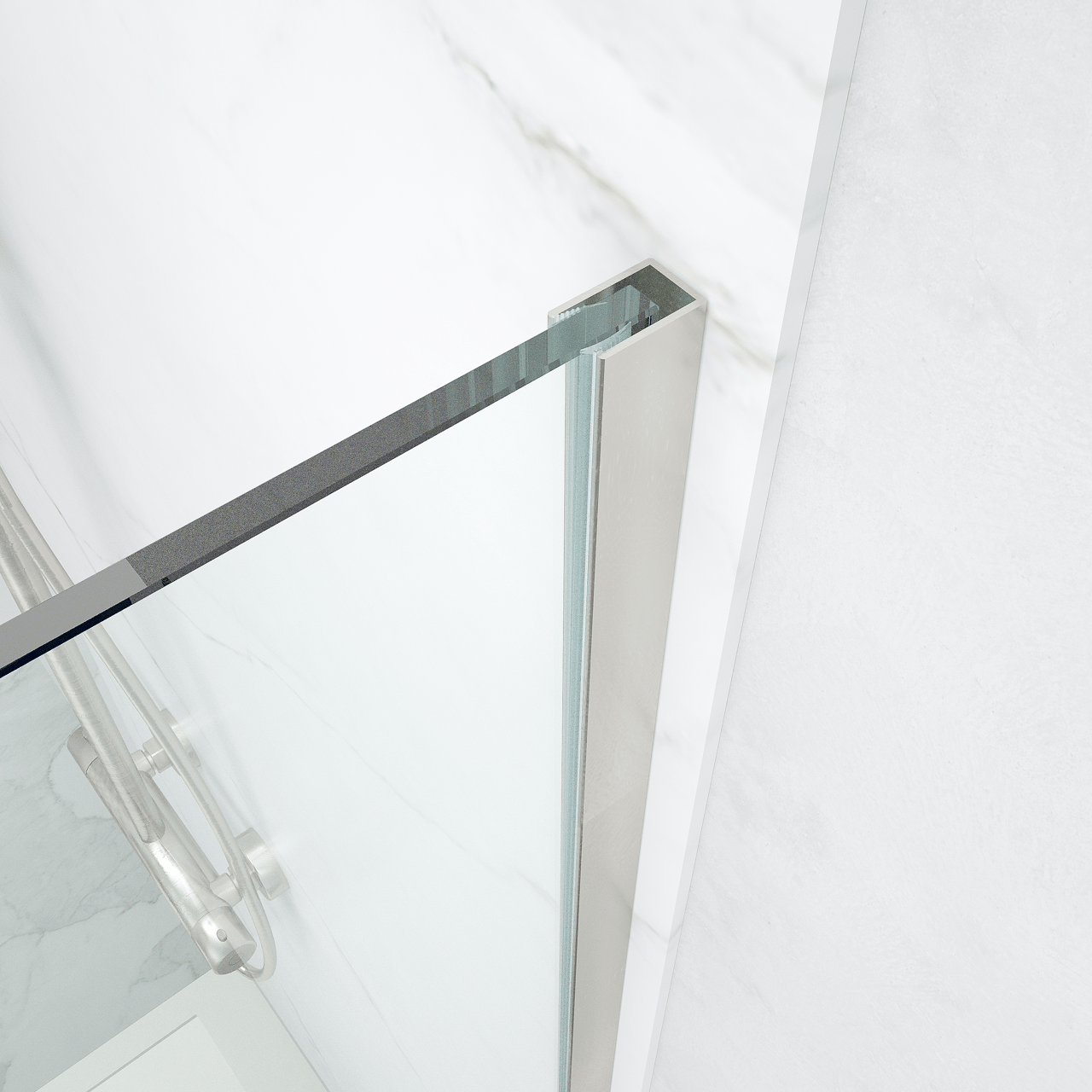 Balmani Modular Eckprofil, 200 cm, gebürsteter Edelstahl