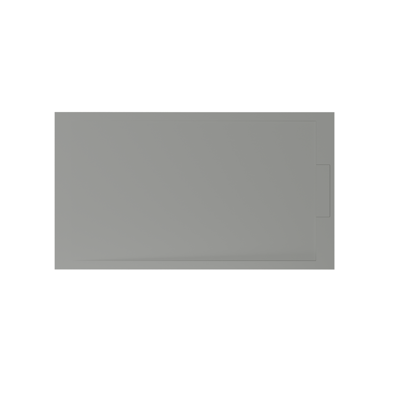 Balmani Andes douchebak 160 x 90 cm solid surface steengrijs mat