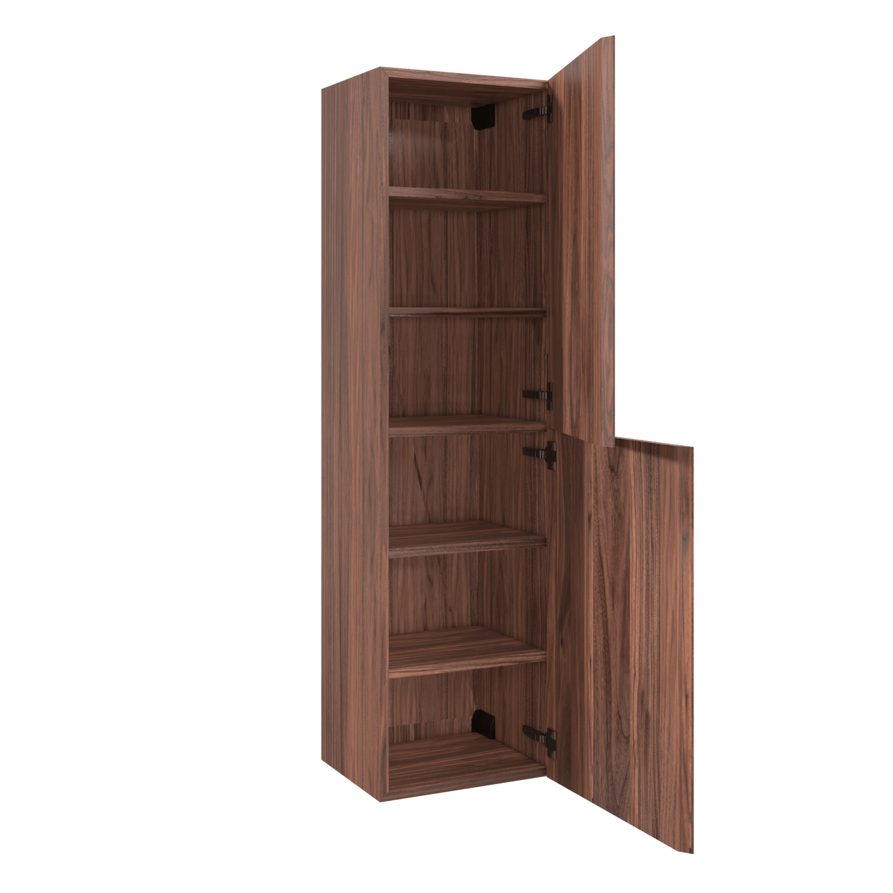 Balmani Fila Badhochschrank: Hängend, Nussbaum, Furnierholz, 42 x 30 x 150 cm