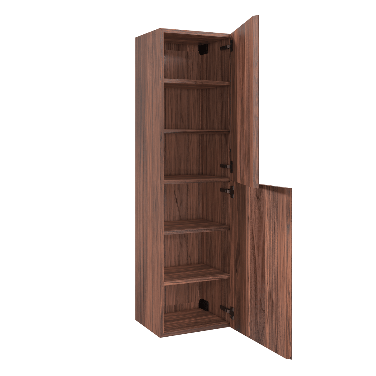 Balmani Fila zwevende badkamerkast fineer notelaar 42 x 30 x 150 cm