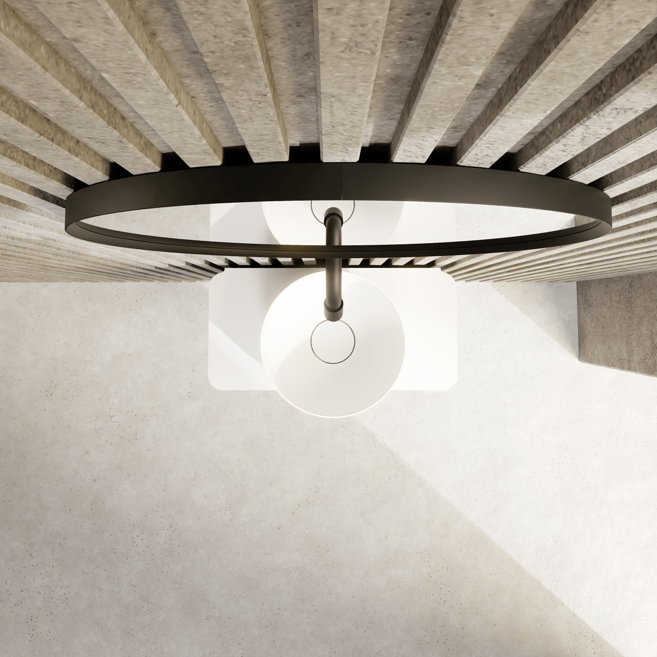 Balmani Auro ronde toiletspiegel zwart Ø 45 cm