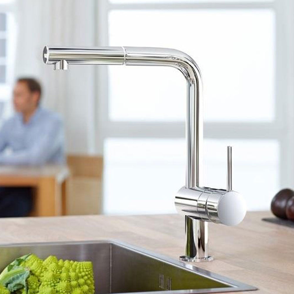 Grohe Minta robinet de cuisine avec douchette extractible chrome brillant 32168000