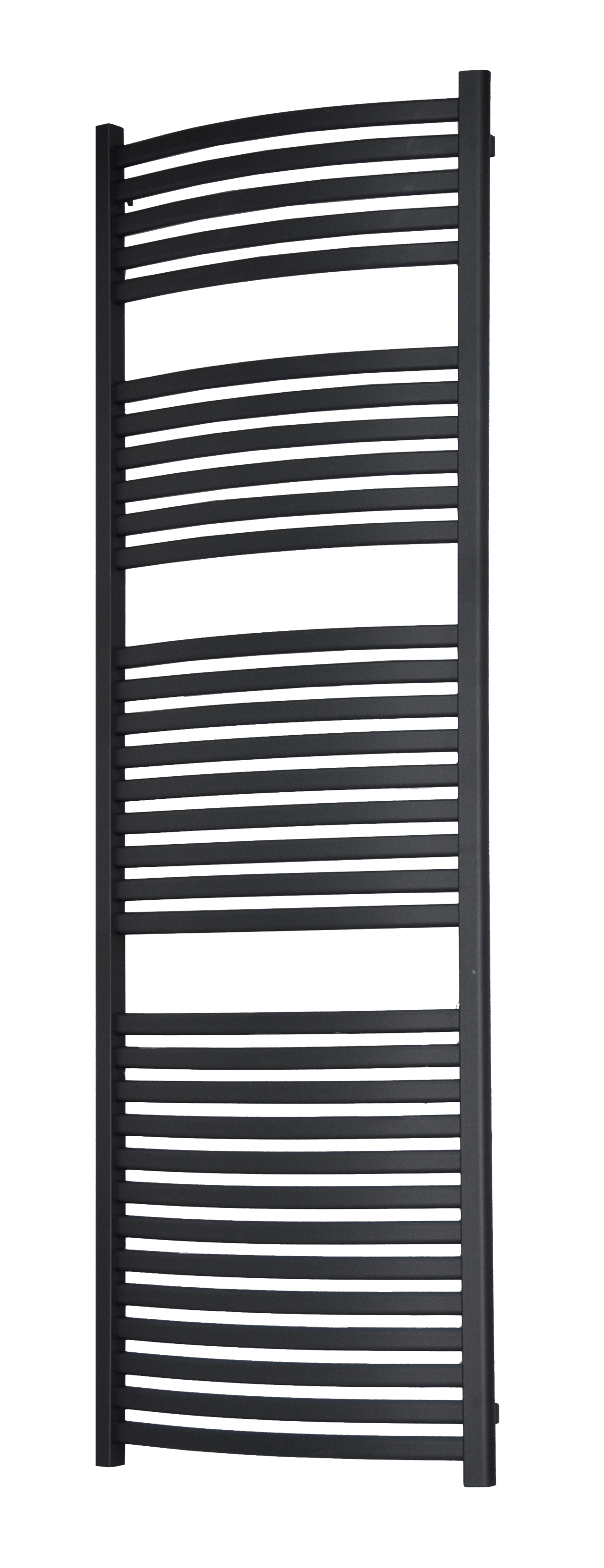 Vipera Kanza Rx enkele handdoekradiator 60 x 180 cm elektrische verwarming antraciet grijs zijaansluiting 926W, weerstand inbegrepen